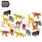 100 Piece Party Pack Mini Wild Jungle Animals - Plastic Mini Educational Jungle Animal Toys - Fun Gift Party Favors